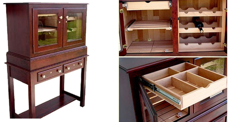 custom made cigar cabinet