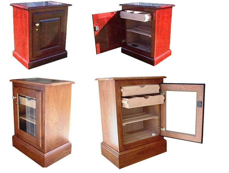 custom made wood cigar humidors