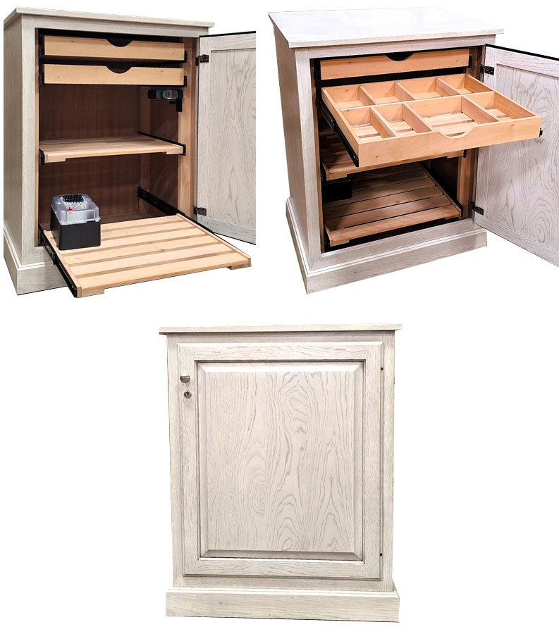 custom wood cigar cabinet image